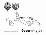 Sounders Seattle Coloring Pages Fc Template sketch template