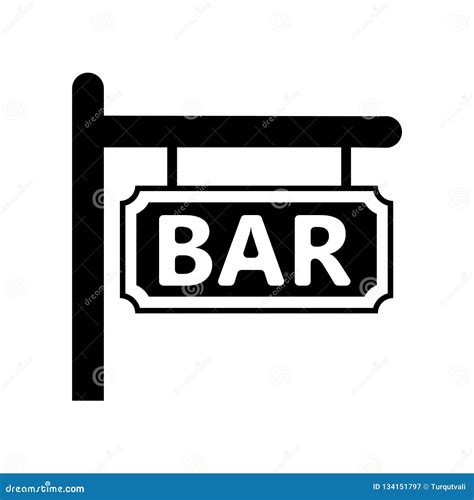 bar icon vector isolated  white background bar sign beer symbols stock vector