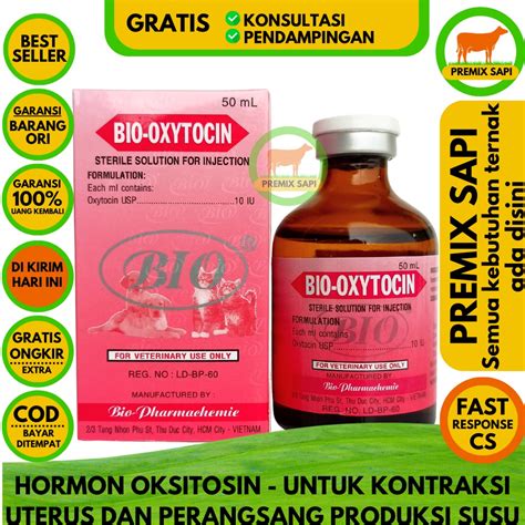 Jual Bio Oxy Tocin 50ml Hormon Perangsang Kontraksi Uterus Dan