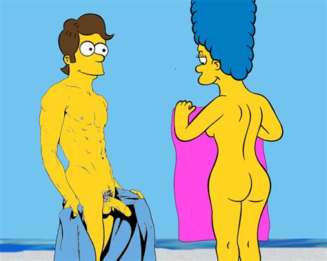 Rule 34 Ass Beach Color Day Female Homer Simpson Human