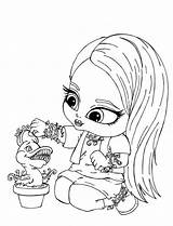 Coloring Pages Monster High Kids Colouring Dolls sketch template