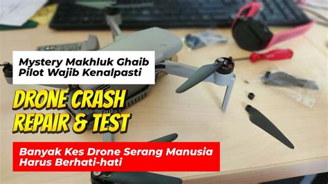drone crash hubsan zino mini pro case study repair test youtube