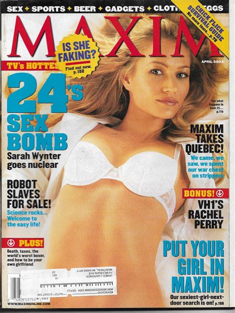 Maxim Magazine April 2003 Sarah Wynter