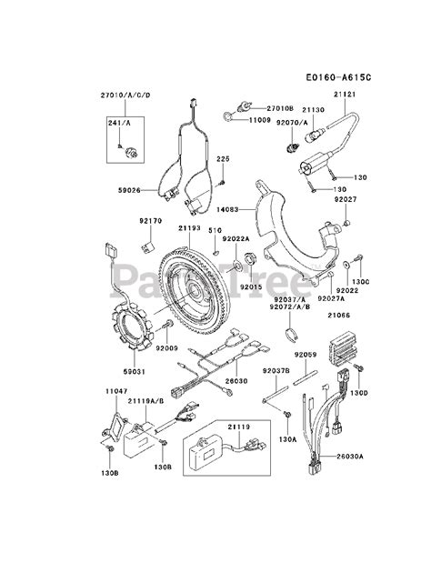 kawasaki fdd  kawasaki engine electric equipment parts lookup  diagrams partstree