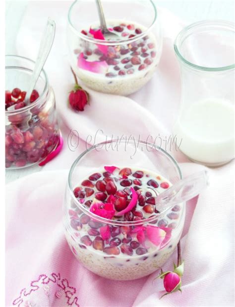 Quinoa Pudding With Rose And Pomegranate Ecurry The