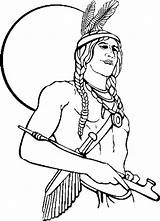 Coloring Native American Pages Indian Printable Boy Chief Girl Color Kids Print First Printables Nations Holding Drawing Symbols Adults Calumet sketch template