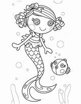 Lalaloopsy Coloring Pages Mermaid Getcolorings Printable sketch template