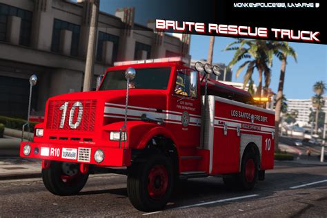 brute fire rescue truck add  liveries template gta modscom