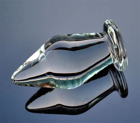 80mm Super Huge Size Pyrex Glass Butt Plug Large Crystal