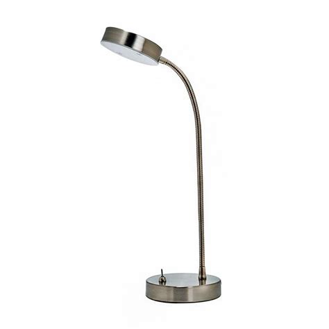 utilitech   adjustable stainless steel led desk lamp  metal shade  lowescom
