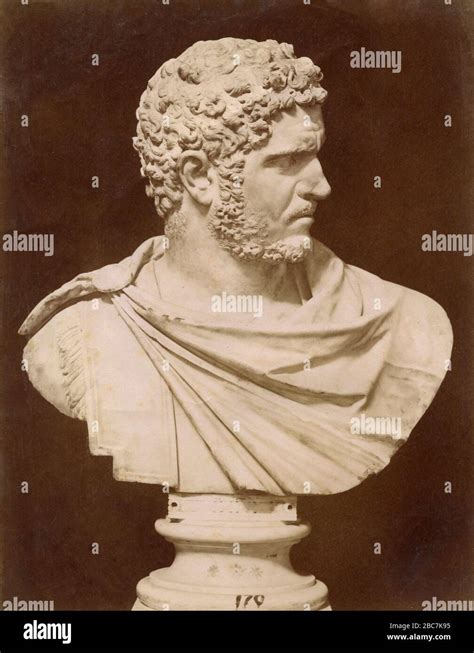 Marble Bust Of Roman Emperor Caracalla National Museum Naples Italy