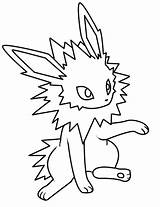 Jolteon Coloring Pages Getdrawings Color Getcolorings Printable sketch template