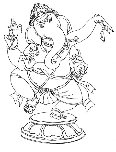 ganesha coloring pages print    day coloring pages