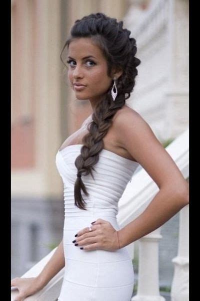 gorgeous brunette braid she is absolutely stunning braided