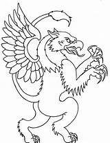 Tattoo Griffin Cool Outline Drawing Outlines Coloring Easy Designs Drawings Tattoos Scary Body Printable Pages Pyrography Simple Fartsy Artsy Rocks sketch template