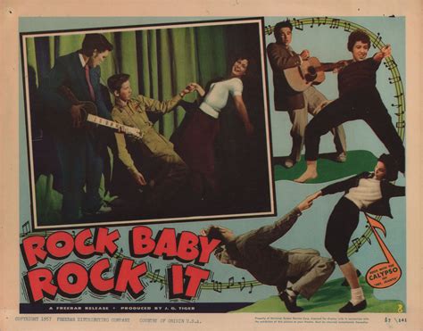 rock baby rock  original   scene card posteritati