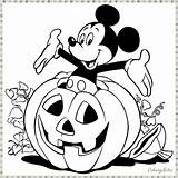 Coloring Mickey Mouse Pages Pumpkin Halloween Disney Printable Print Pumpkins Sheets Kids Inside Cute Color Came Clubhouse Clipart Fall Cartoon sketch template