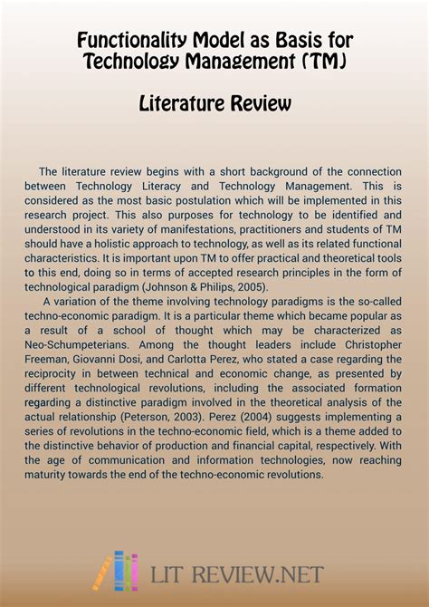 sample literature review   action research living document