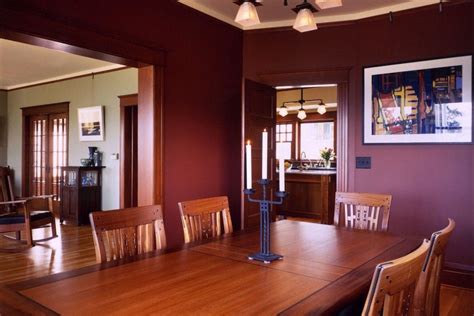 craftsman style dining room  maroon discovered  searchporchcom