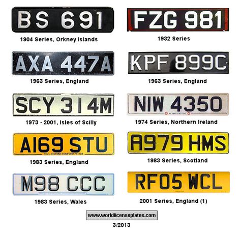 license plates   united kingdom
