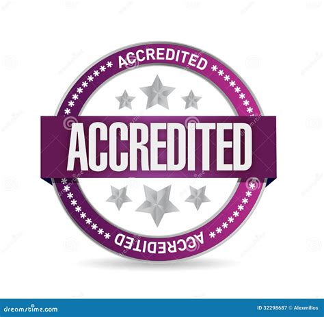 accredited seal stamp illustration design stock illustration illustration  approve