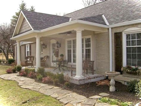 amazing house exterior ideas ranch style  homerenovationideas house front porch home