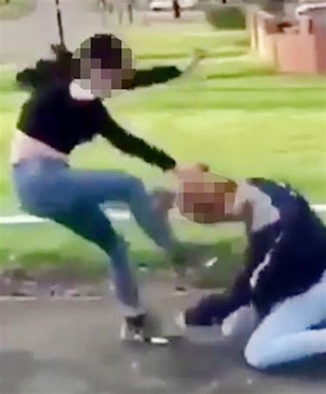 teenagers arrested after girl is viciously beaten on street and clip is