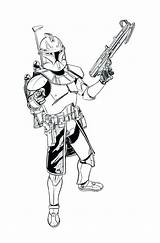 Clone Wars Coloring Star Pages Trooper Rex Captain Commander Troopers Arc Color Drawing Movies Printable Clipart Kids Print Fox Getcolorings sketch template