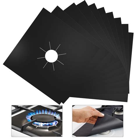 pack reusable gas stove burner covers stove top burner liners gas