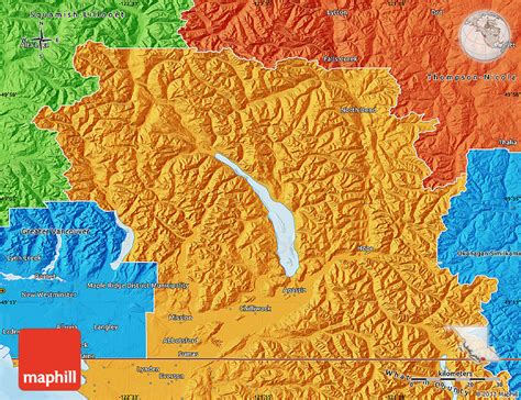 political map  fraser valley