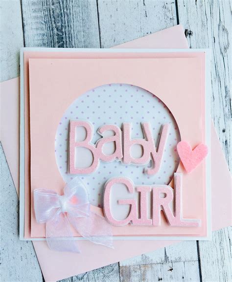 baby girl card handmade card  thecreativecard  etsy  images