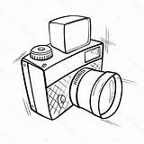 Camera Drawing Polaroid Clipartmag sketch template