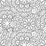 Mandala Fill Pattern Seamless Vector Patterns sketch template