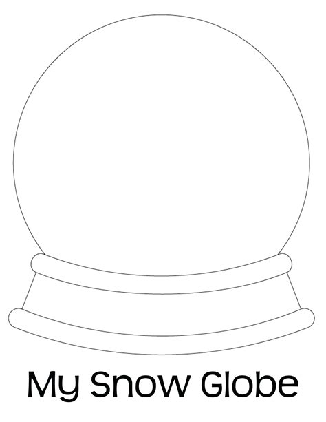 snow globes coloring pages coloring home