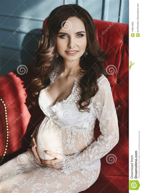 Busty Pregnant Brunette Excellent Message Gallantly