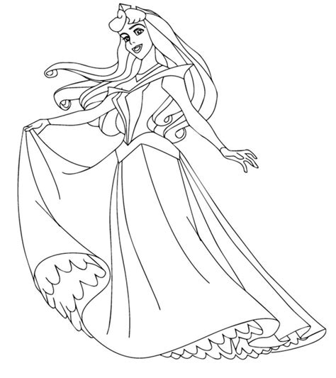 cartoon disney princesses coloring pages
