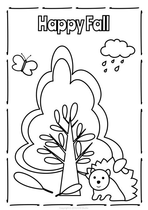 fall coloring pages activity includes   coloring