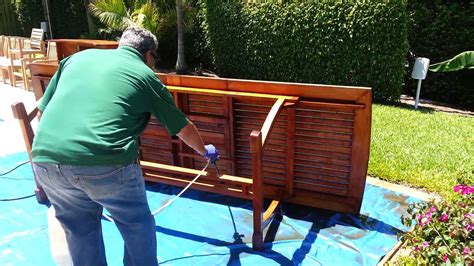 cleaning teak outdoor furniture youtube
