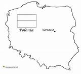 Polonia Colorare Bandiera Bandiere Drogbaster Mappa Disegni Bambini sketch template