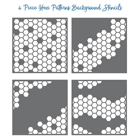buy pcsset hexi pattern background stencils  diy