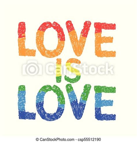 love is love inspirational gay pride poster slogan with
