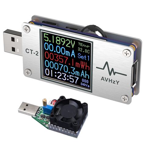 avhzy usb power meter tester digital multimeter usb load current tester voltage  ebay