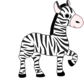 zebra template clipart
