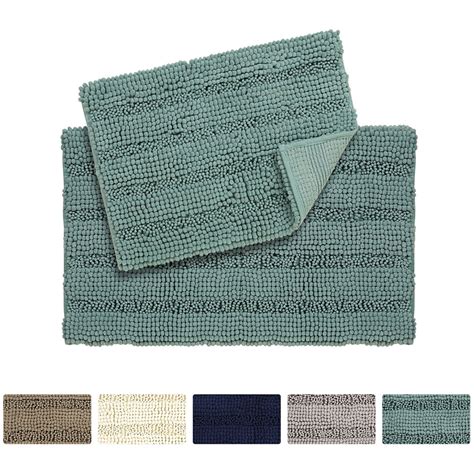 slip bathroom rug shag shower mat soft thick floor mat machine washable bath mats green