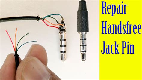 repair fix handsfree headset earphone jack pin speaker  working youtube