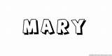 Mary Coloring Names sketch template