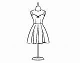 Dress Coloring Strapless Dresses Pages Fashion Coloringcrew Print Choose Board sketch template