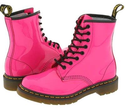 rise  pink combat boots    sarah francis martin