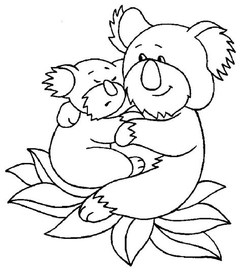 printable koala coloring pages  kids bear coloring pages