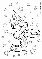 Birthday Coloring Pages Years Kids Happy Old Printable Cards Cake Choose Board Printables Party Boys sketch template